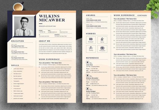 Vector Minimalist Creative ResumeCV Template