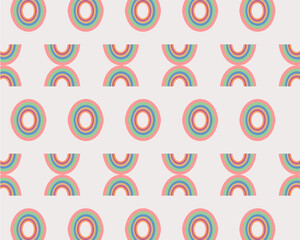 seamless pattern with rainbow