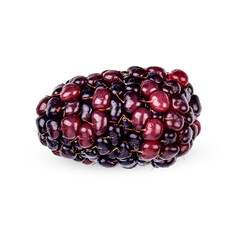 Fresh Blackberry isolated on transparent background (.PNG)