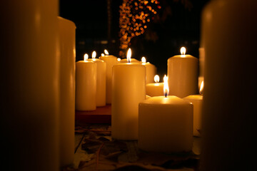 candles on the table