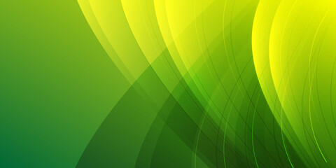 green geometric background. Liquid color background design. Fluid shapes composition.