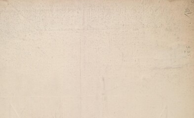 This dirty paper material is dated 1700 from Portugal, with rough quarter biscotti and weathered bone colors. Features a worn ancient paper parchment and is an empty design. Clean.