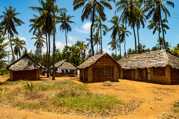 Fototapeta na wymiar traditional mud house near