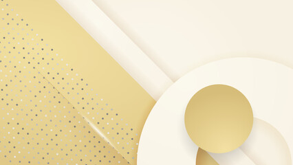 Luxury abstract white and gold background