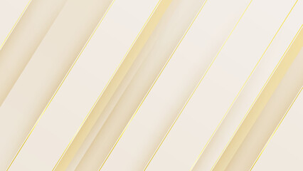 Obraz premium Abstract white and gold shapes background