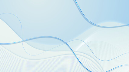 Abstract shape on light blue background