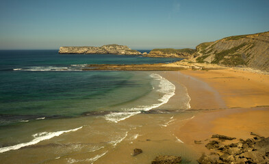 Cliffs in Cantabric Sea, Cantabria, Spain
