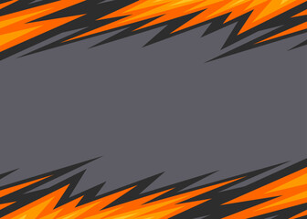 Abstract background with reflective jagged spike pattern and with some copy space area