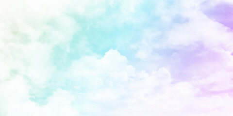 Plakat Pastel sky white cloud white background