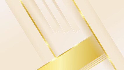 Obraz premium Luxury gold background with beige and white gradient color