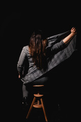 The Lady in the studio