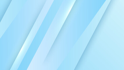 Fototapeta premium Abstract light blue background with soft white gradient color. Vector illustration abstract graphic design banner pattern presentation background web template.