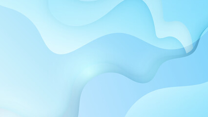 Abstract light blue background with soft white gradient color. Vector illustration abstract graphic design banner pattern presentation background web template.
