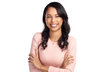 PNG of a beautiful young woman posing.