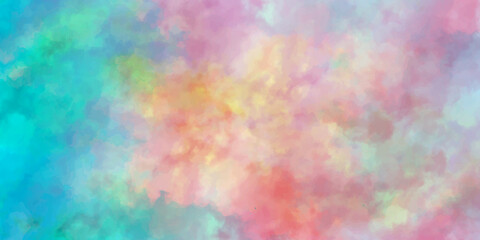 Abstract colorful watercolor background with colorful smoke, colorful watercolor background for wallpaper, decoration, graphics design, web design and for making painting.>< 