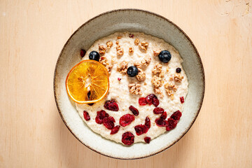 Oatmeal Porridge with fresh berries