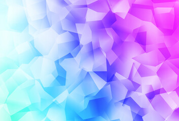 Obraz premium Light Pink, Blue vector abstract mosaic backdrop.