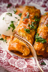 CUSINE meal 
cabbage rolls with minced meat