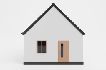 Obraz na płótnie Canvas Realistic 3D Render of Stylised House
