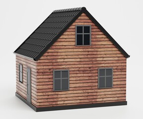 Realistic 3D Render of Stylised House