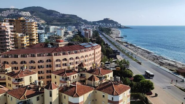 Apartment buildings in Mahmutlar, Turkey