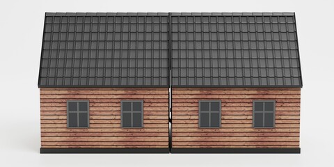 Realistic 3D Render of Stylised House