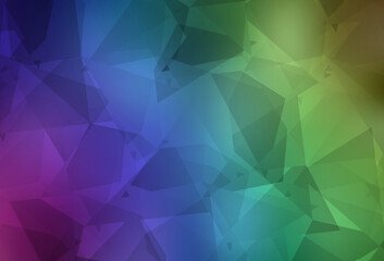 Obraz premium Light Multicolor vector template with chaotic poly shapes.