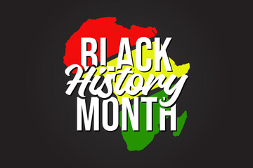 Black History Month vector illustration. African American heritage celebration in the USA. Black History Month celebration on Greeting cards, banners, and background.