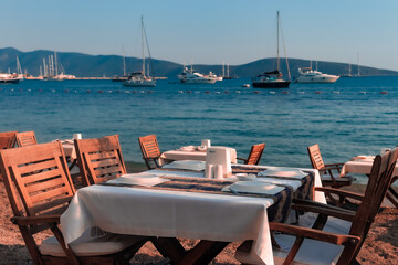 Fototapeta premium cafe on the beach