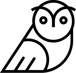 Owl outline icon