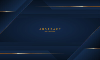 dark blue luxury premium background and gold line.