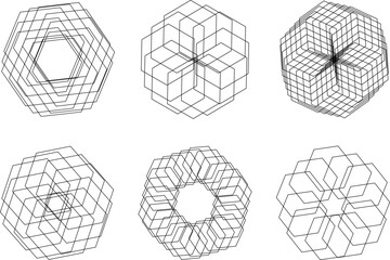 Design background. Figure from lines. Pattern abstraction. Geometry vector illustration.