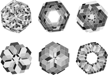 Design background. Figure from lines. Pattern abstraction. Geometry vector illustration. Colour