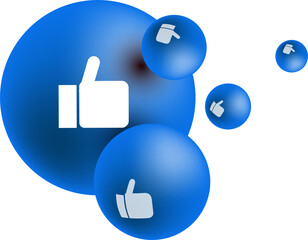 Fototapeta premium Social media illustration, online marketing