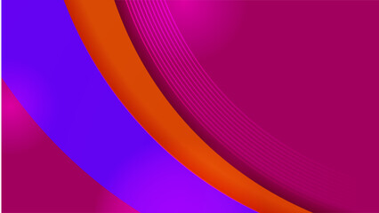 Abstract magenta blue and orange gradient background with technology and speed motion concept