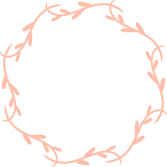 Obraz premium Floral rounded frame