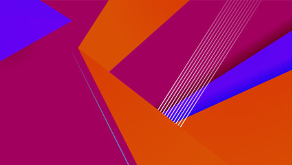Fototapeta na wymiar Abstract magenta blue and orange gradient background with technology and speed motion concept