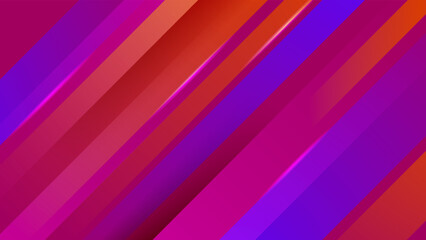 Fototapeta premium Abstract magenta blue and orange gradient background with technology and speed motion concept