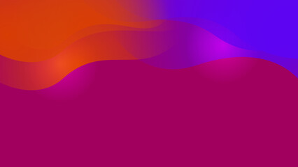 Abstract magenta blue and orange gradient background with technology and speed motion concept