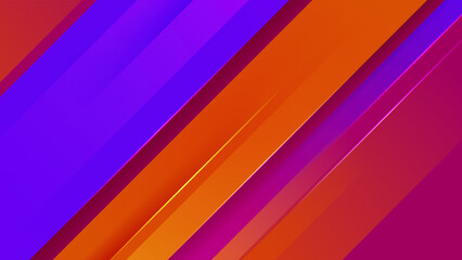 Abstract magenta blue and orange gradient background with technology and speed motion concept