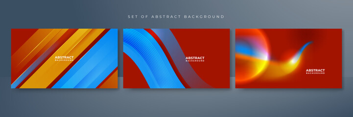 abstract red blue orange background