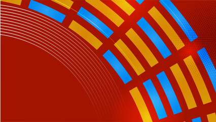 abstract red blue orange background
