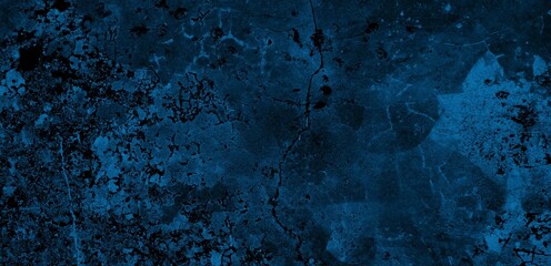 Elegant mysterious dark blue abstract stucco with abstract distressed grunge texture and dark green energy textured.