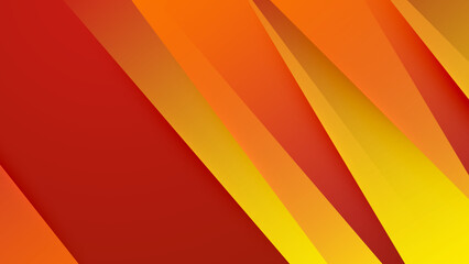 Modern abstract red and orange gradient background with bright contrast, geometric shape, and 3d dynamic element. Vector illustration abstract graphic design banner pattern presentation web template.