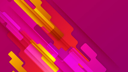 Modern trendy viva magenta 2023 background with pink magenta and orange gradient color. Vector illustration abstract graphic design banner pattern presentation background web template.