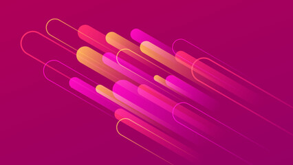 Modern trendy viva magenta 2023 background with pink magenta and orange gradient color. Vector illustration abstract graphic design banner pattern presentation background web template.