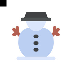snowman icon vector