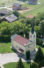 The parish church of St. John the Baptist in Gornji Desinec, Croatia