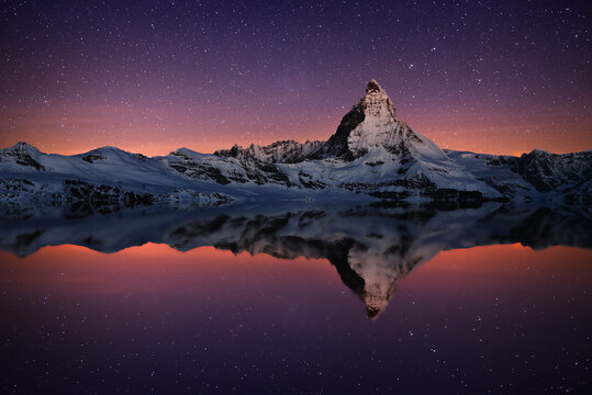 Reflection of matterhorn