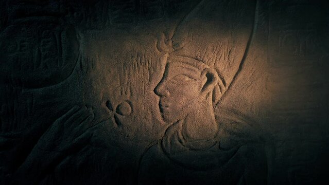 Pharoah Wall Art In Torch Light